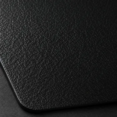 Black wrinkle powder coating, macro