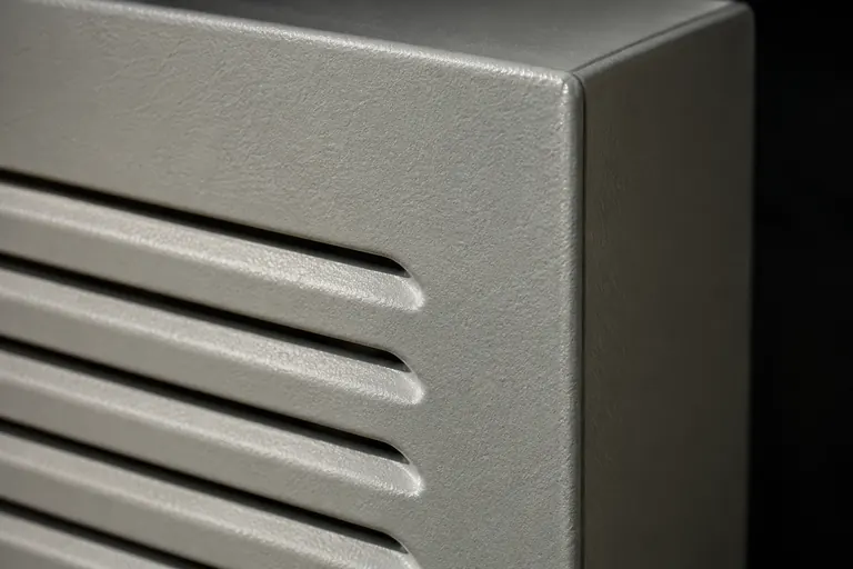 Electrical & new-energy enclosures coating close-up
