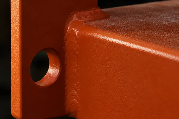 Agricultural & industrial equipment coating close-up