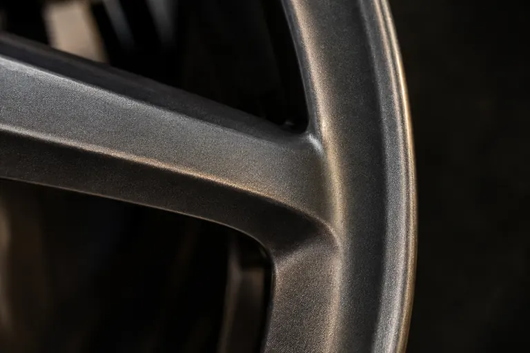 Automotive parts & wheels coating close-up